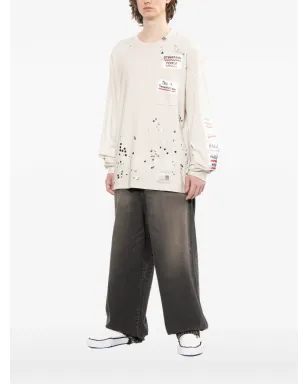 Maison MIHARA YASUHIRO スローガンプリントTシャツ - サムネイル3
