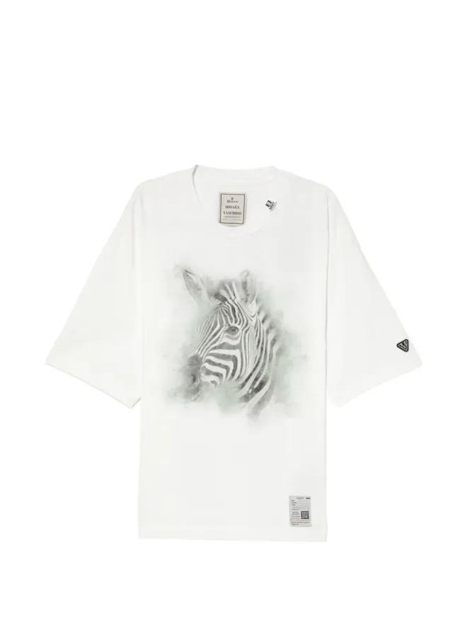 Maison MIHARA YASUHIRO Maison MIHARA YASUHIRO ゼブラ柄Tシャツの商品画像