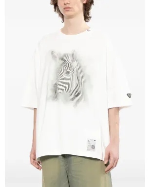 Maison MIHARA YASUHIRO ゼブラ柄Tシャツ - サムネイル3