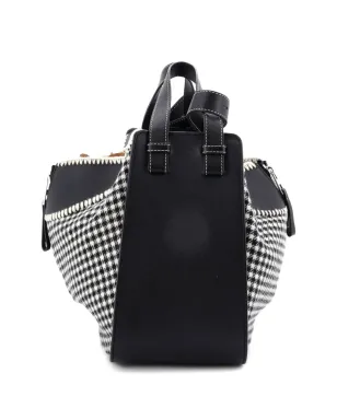 Loewe Pre-Owned ハモックバッグ レザー＆ツイード サッチェル - ブラック - サムネイル2