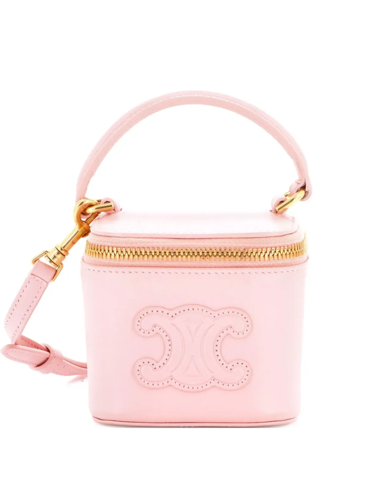 Celine Pre-Owned レザー トップハンドル バニティケース ミニ・サッチェル - 画像1