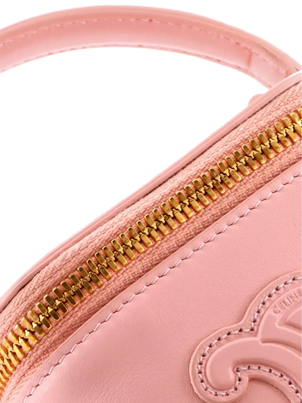 Celine Pre-Owned レザー トップハンドル バニティケース ミニ・サッチェル - 画像5