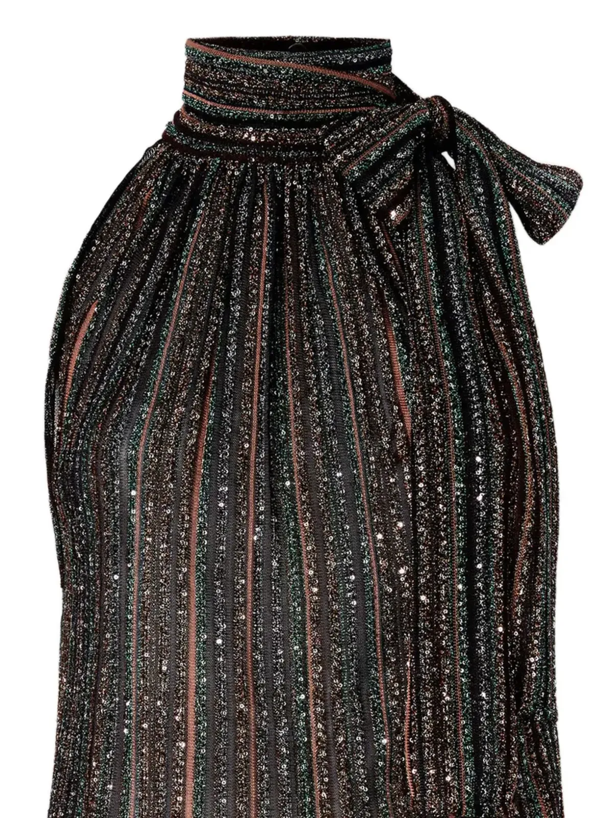Missoni タイネックストライプトップ - 画像2