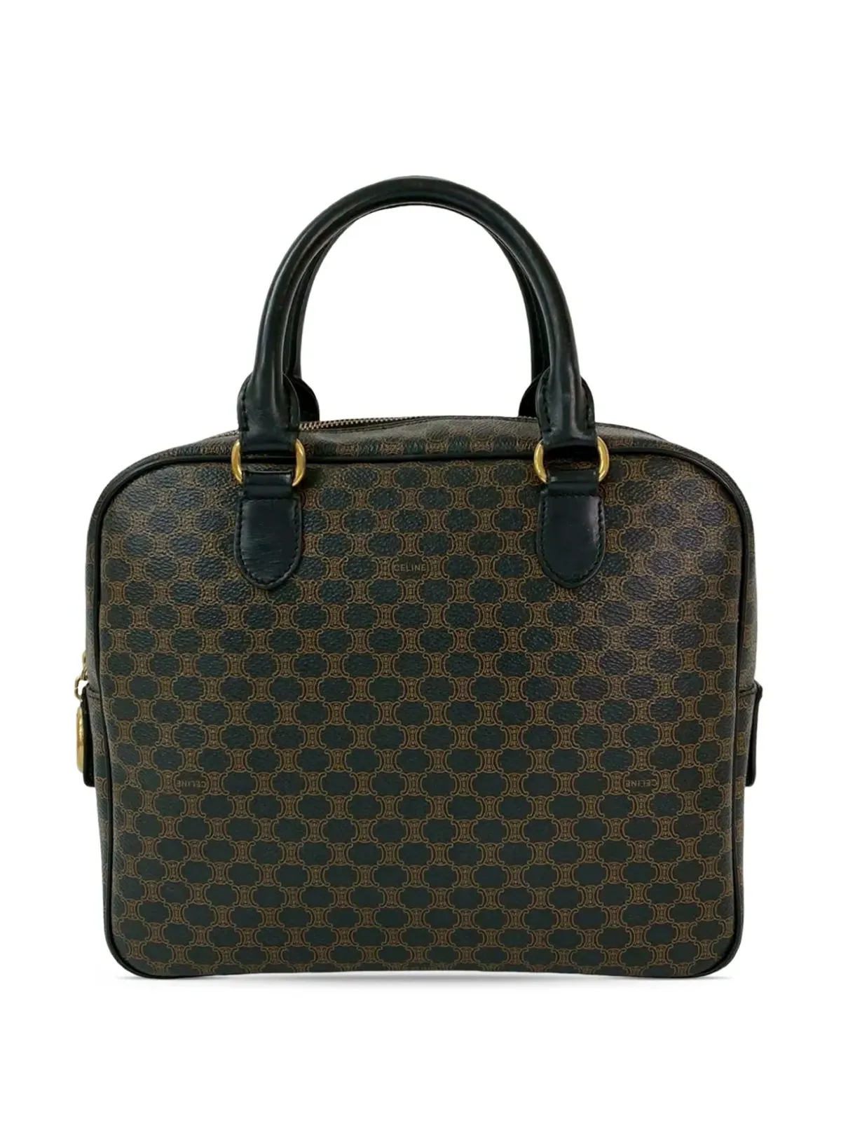 Celine Pre-Owned 1996 Macadam Coated Canvas Blason ハンドバッグ - ブラウン - 画像3