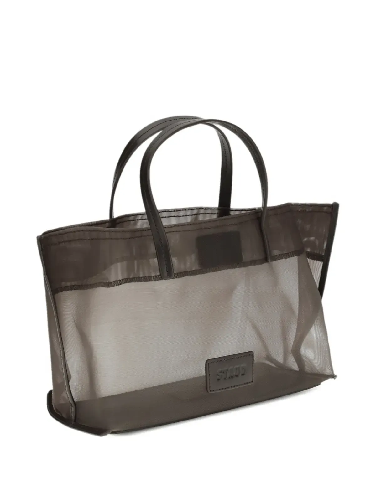 STAUD Christos mini mesh tote bag - Brown - 画像3