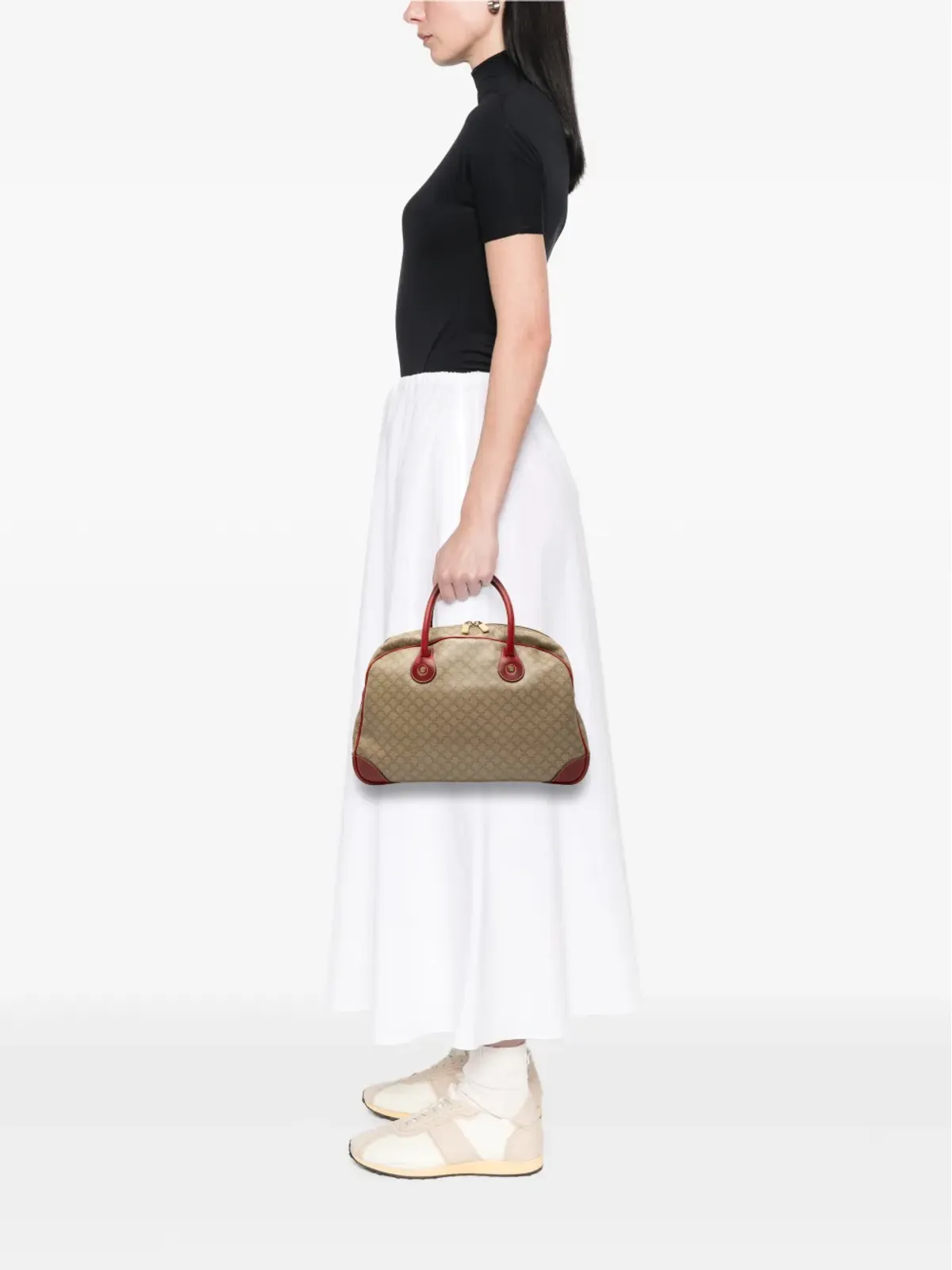 Celine Pre-Owned マカダム コーテッドキャンバス ハンドバッグ - 画像2
