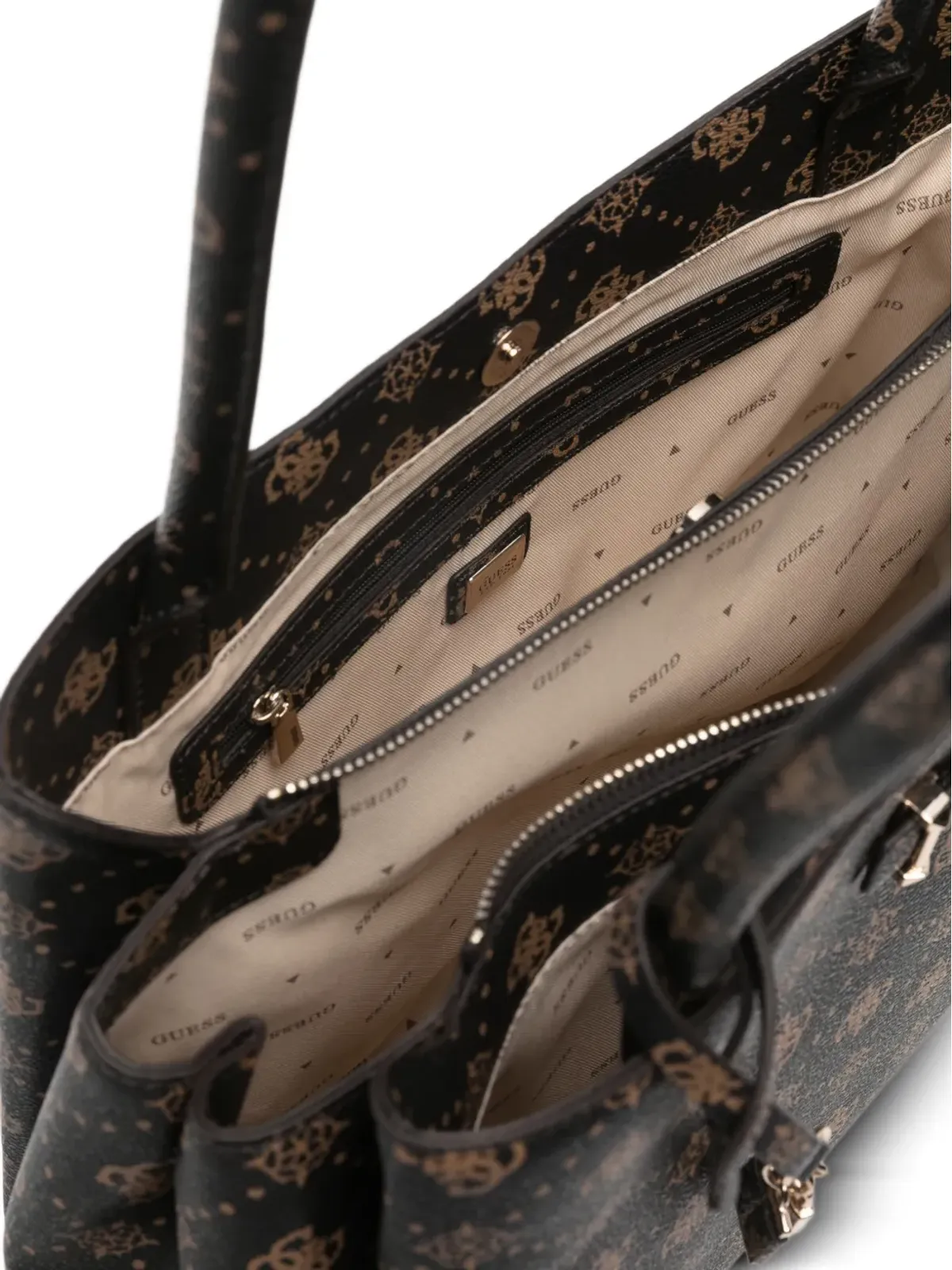 GUESS USA Carrie Monogram トートバッグ - 画像4