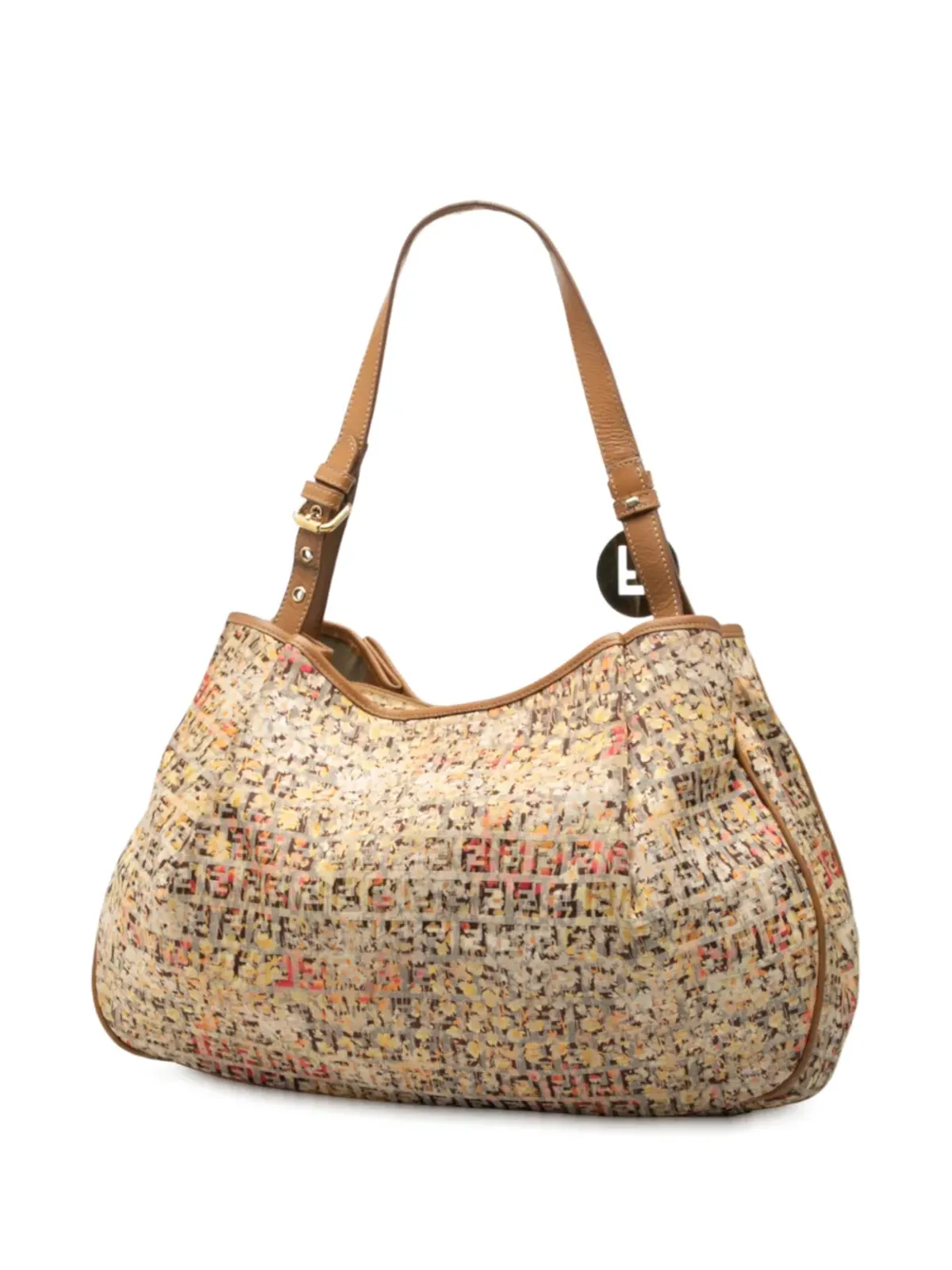 Fendi ズッキーノ キャンバス 花柄 ショルダーバッグ ビンテージ - 画像3