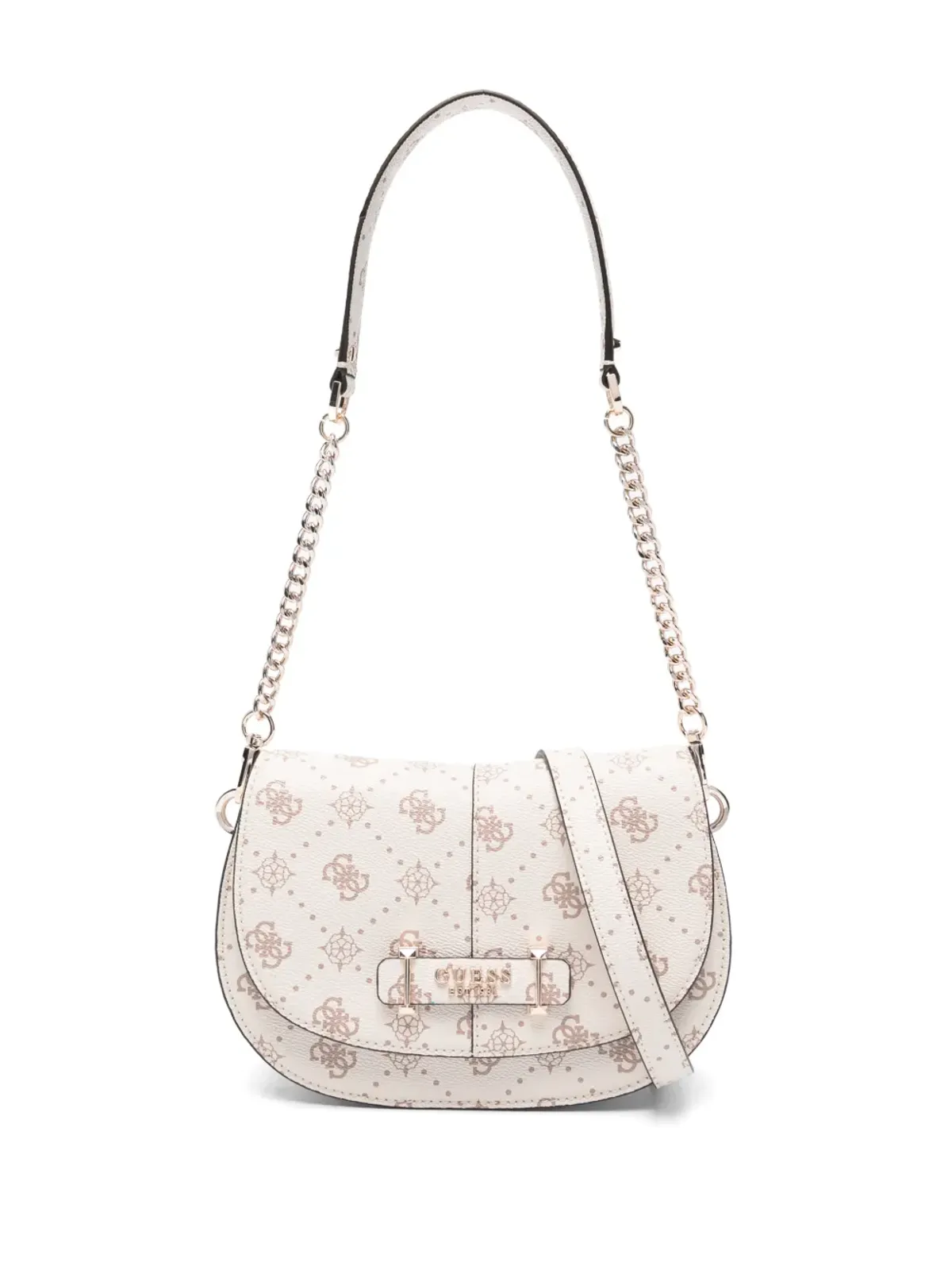 GUESS USA Carrie ロゴプレート チェーンショルダーバッグ - 画像1
