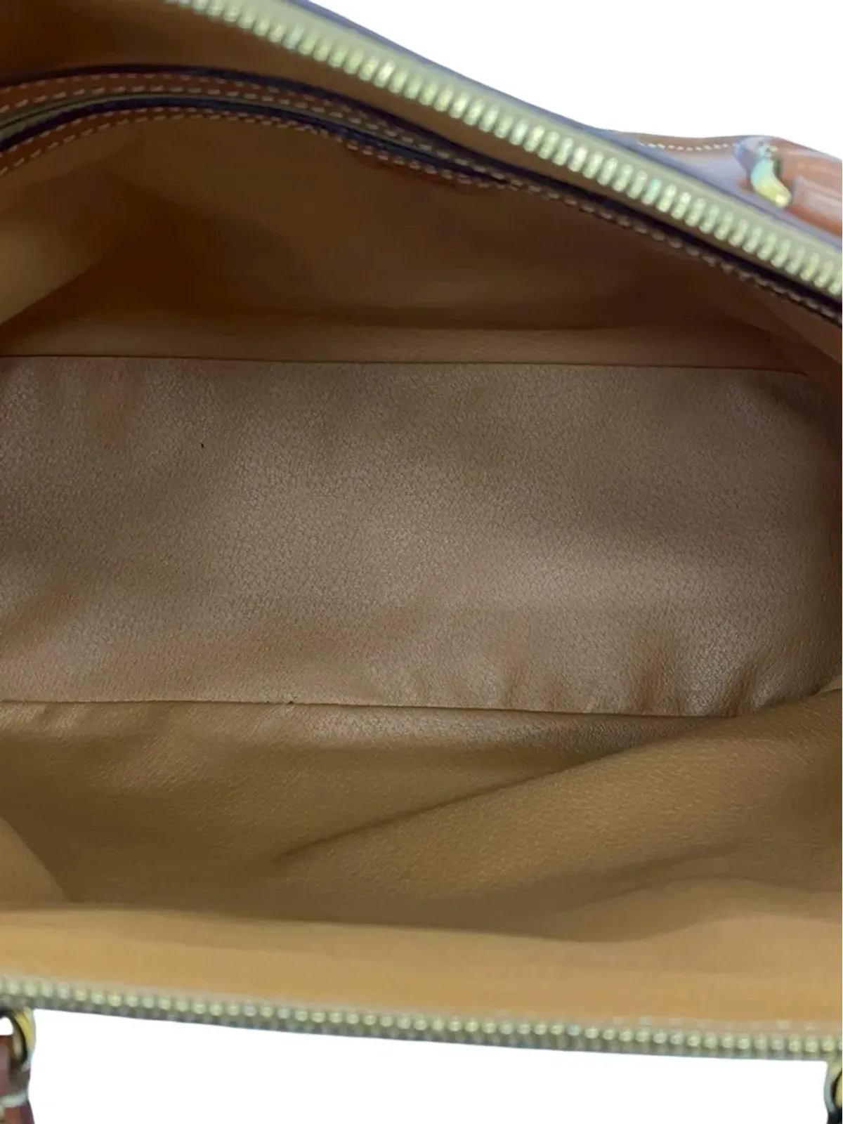 Celine Pre-Owned 1995 Macadam コーテッドキャンバス ドーム ハンドバッグ（ブラウン） - 画像5
