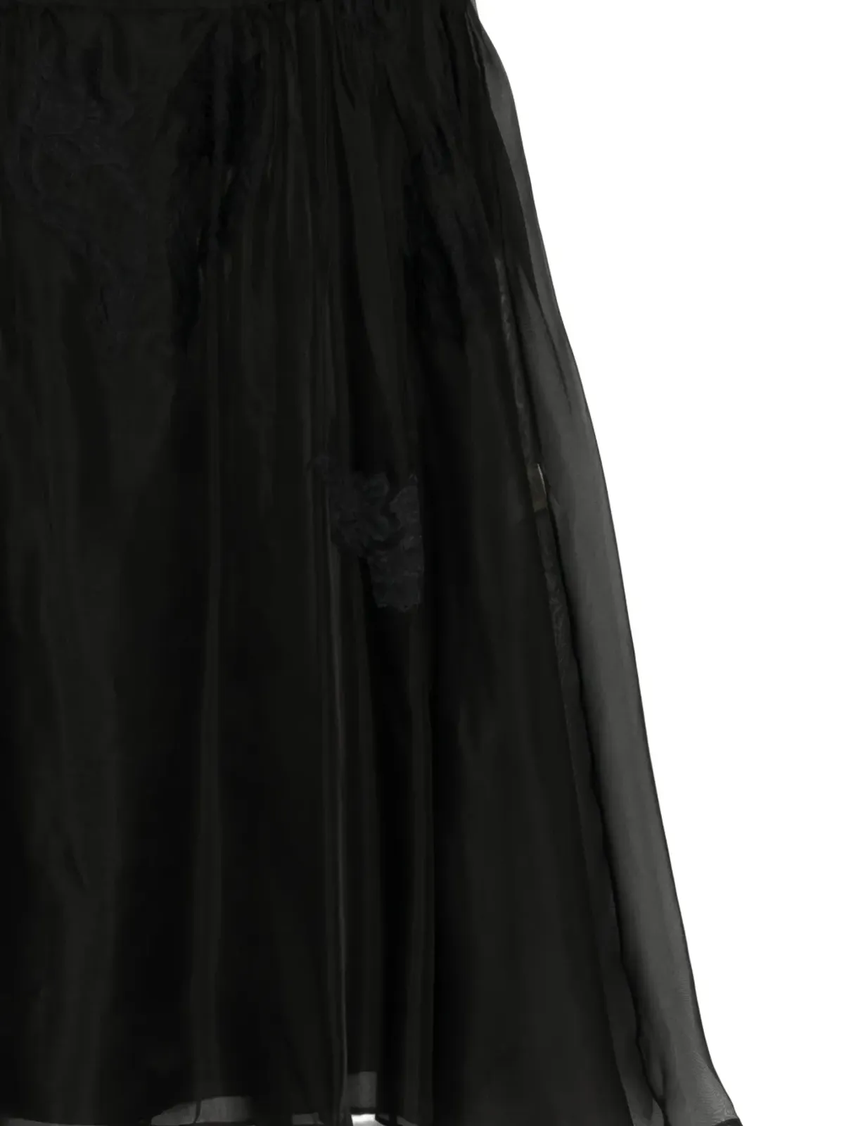 Zuhair Murad オーガンザミディスカート ブラック - 画像3