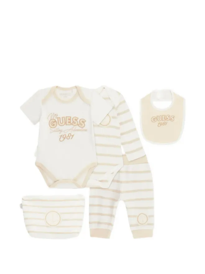 guess kids guess kids ストライプ柄ベビーロンパースセットの商品画像