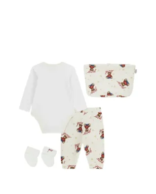 guess kids テディベア柄ベビーロンパースセット - サムネイル2