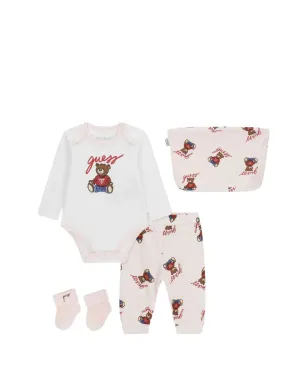 guess kids ベア柄ベビーオールインワンセット - サムネイル1