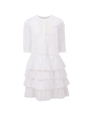 Ermanno Scervino Junior 刺繍入りフリルドレス - サムネイル1