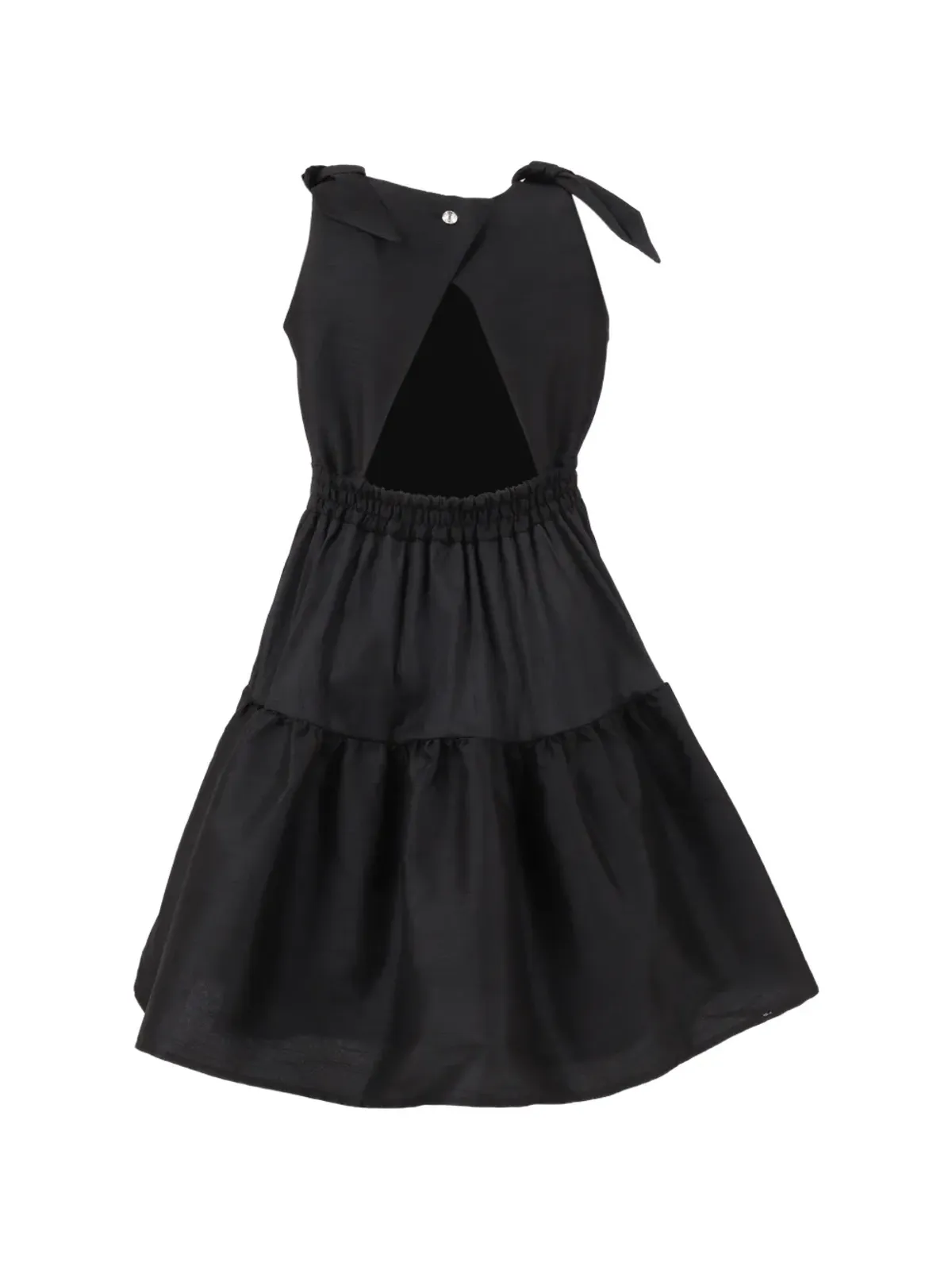 Ermanno Scervino Junior ボウディテール ノースリーブドレス - 画像2
