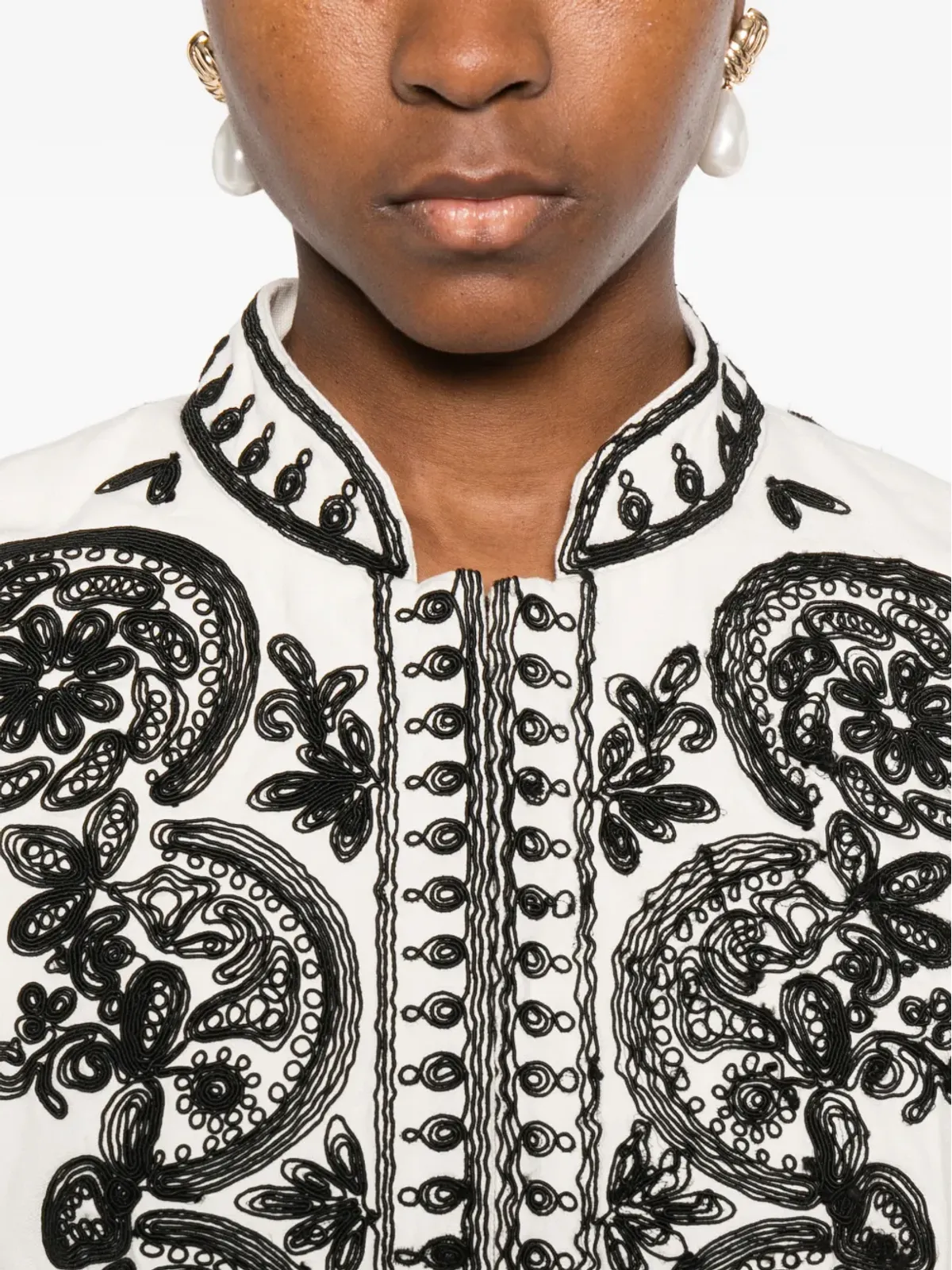 SCARLETT POPPIES Zorena embroidered jacket - White - 画像5