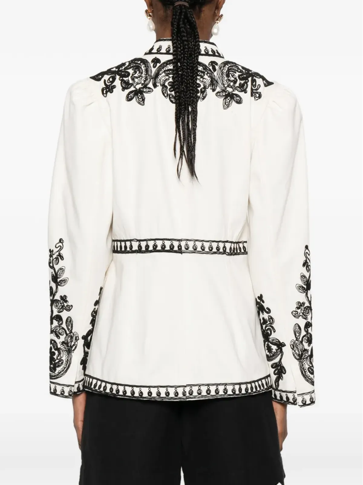 SCARLETT POPPIES Zorena embroidered jacket - White - 画像4