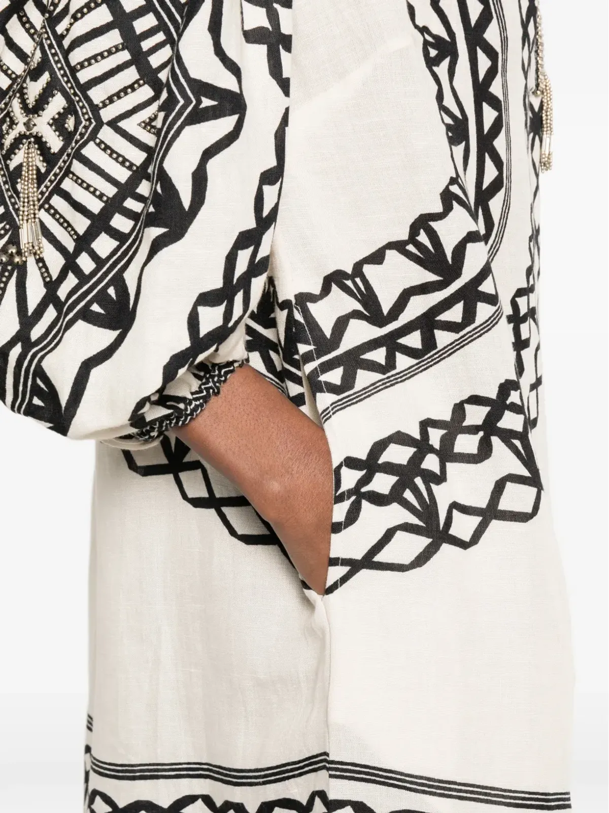 SCARLETT POPPIES Portofina geometric-print mini dress - 画像5