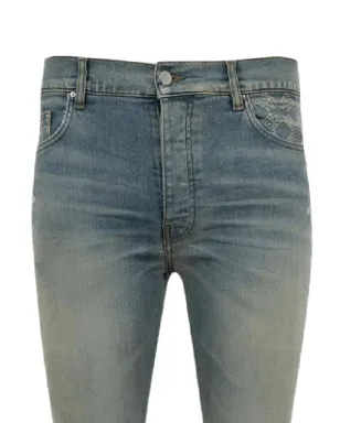 AMIRI Quad Contrast Antique Indigo ジーンズ - サムネイル2
