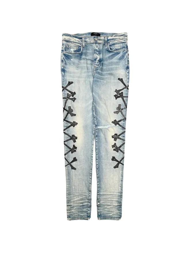 AMIRI AMIRI ボーンズモチーフジーンズの商品画像