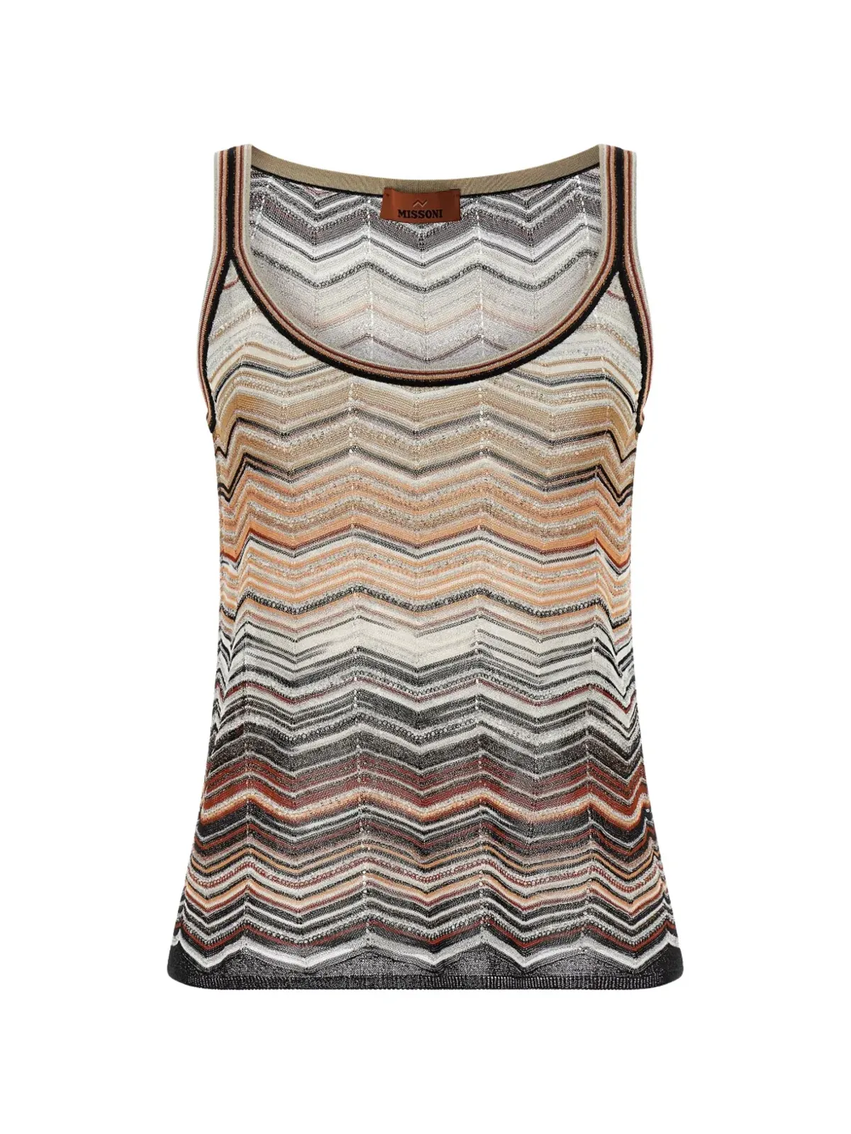 Missoni チェボロン スパンコール タンクトップ - 画像1