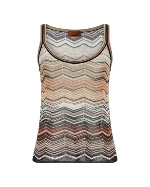 Missoni チェボロン スパンコール タンクトップ - サムネイル1
