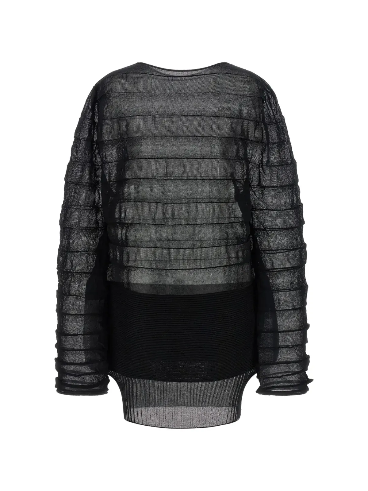 Issey Miyake アシンメトリーヘム ロングスリーブ ブラウス - 画像2