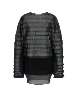 Issey Miyake アシンメトリーヘム ロングスリーブ ブラウス - サムネイル2