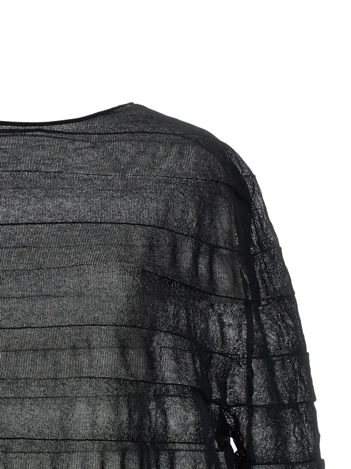 Issey Miyake アシンメトリーヘム ロングスリーブ ブラウス - 画像3