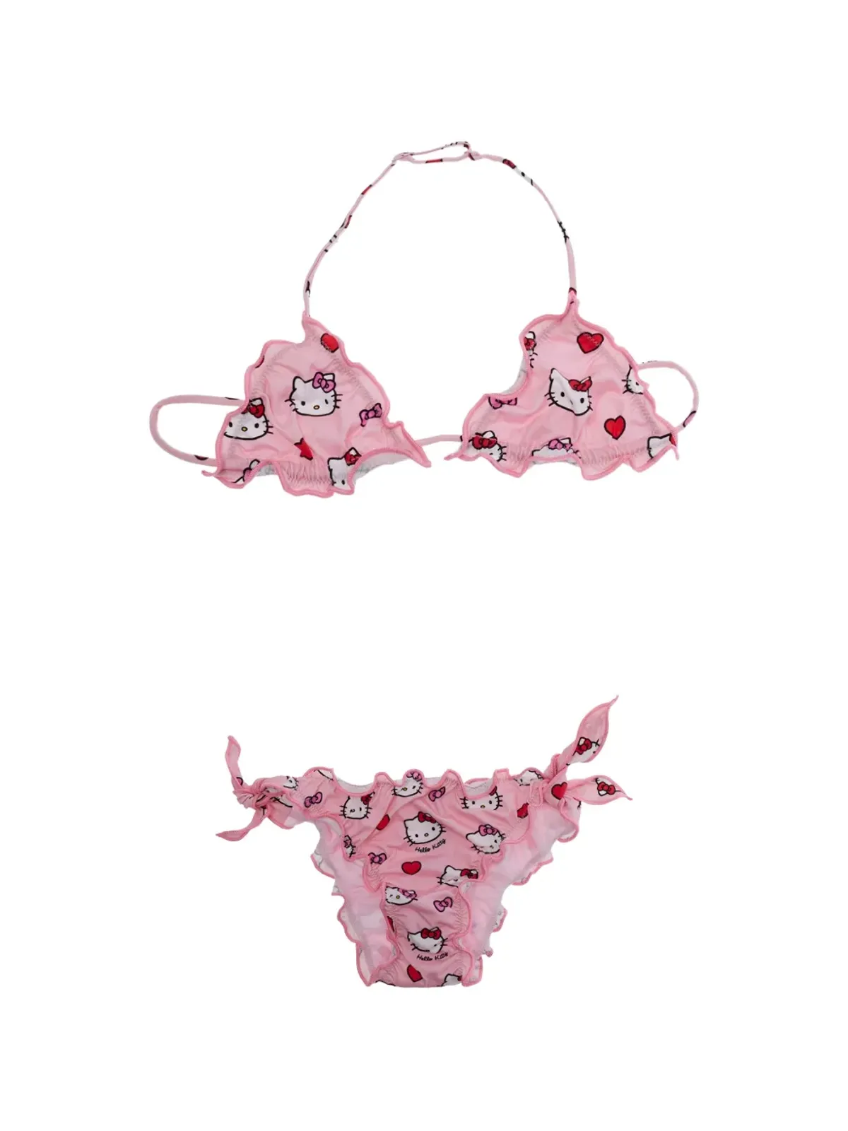 MC2 Saint Barth Kids Hello Kitty柄ビキニ ピンク - 画像1