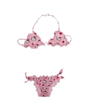 MC2 Saint Barth Kids Hello Kitty柄ビキニ ピンク - サムネイル1