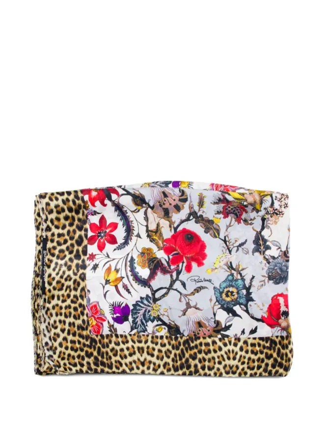 Roberto Cavalli Roberto Cavalli 花柄プリントスカーフの商品画像