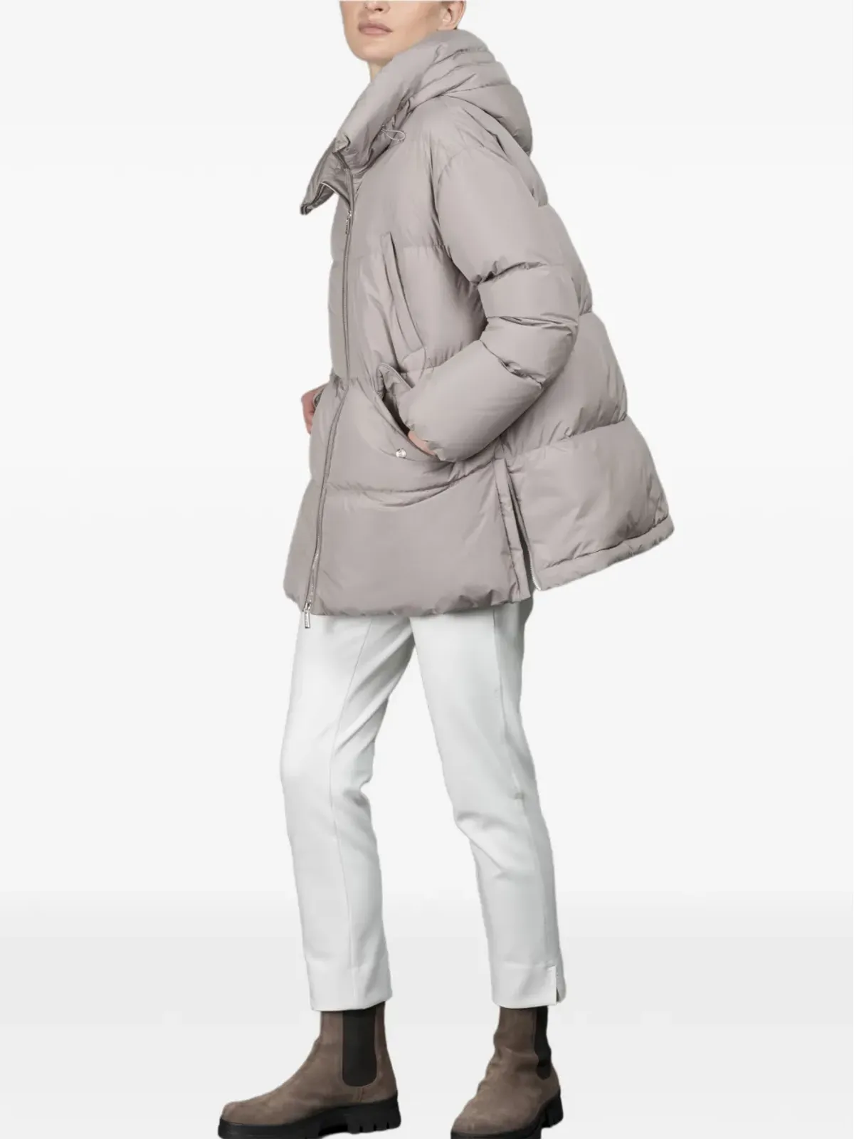 Moorer Caliope STP quilted hooded jacket - 画像2