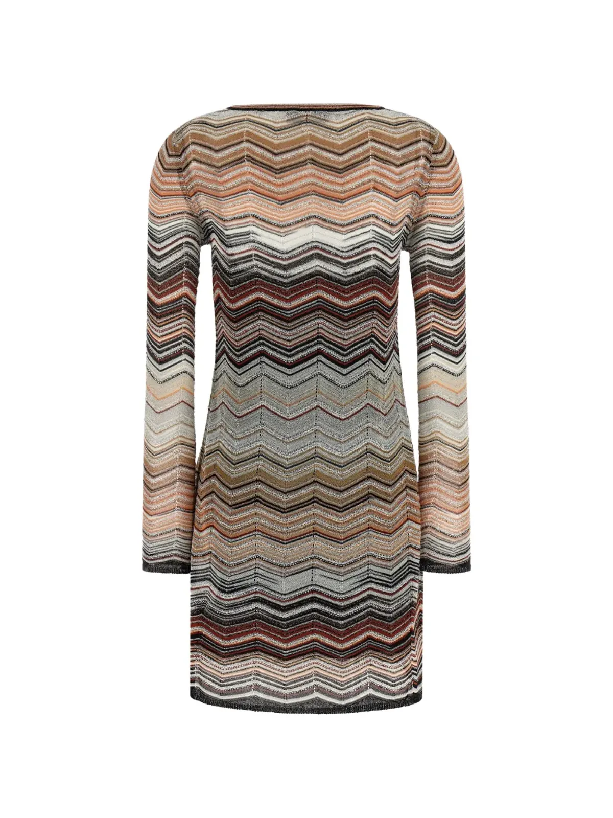 Missoni chevron sequin appliqué mini dress - Neutrals - 画像2