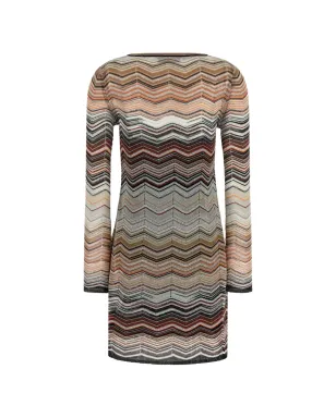 Missoni chevron sequin appliqué mini dress - Neutrals - サムネイル2