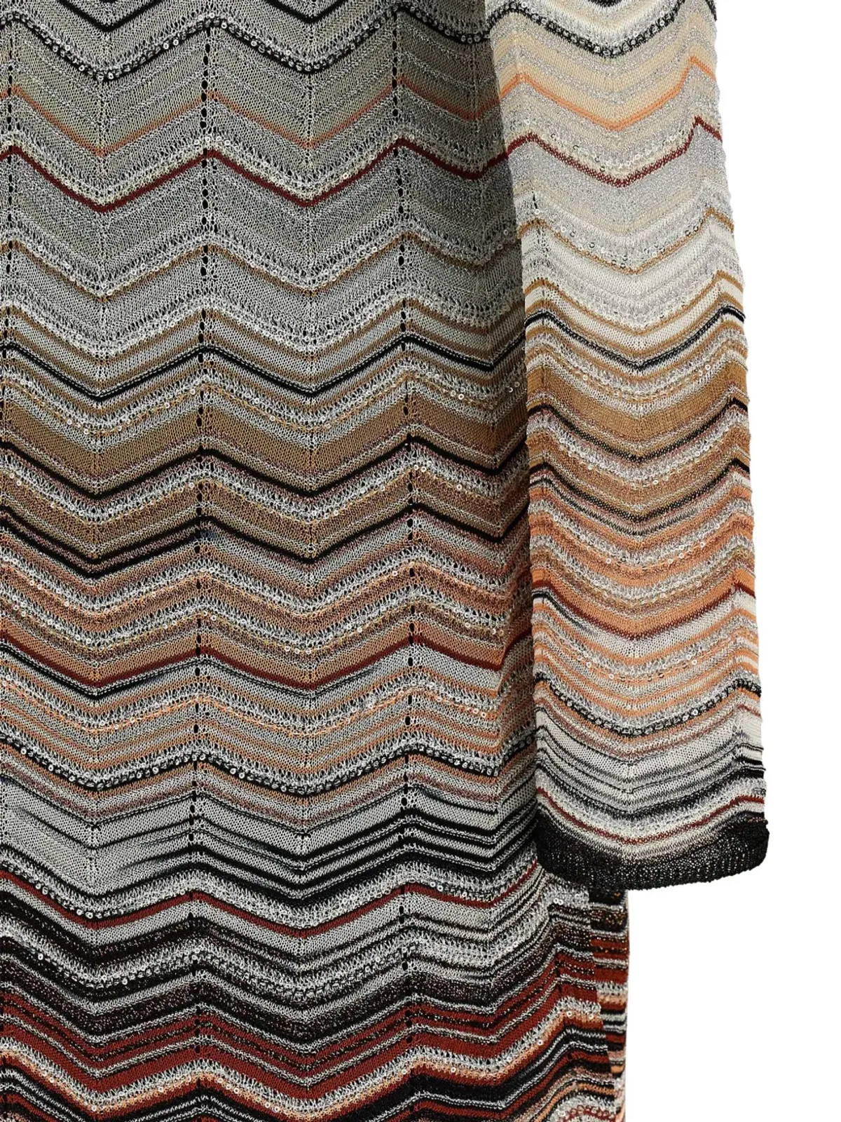 Missoni chevron sequin appliqué mini dress - Neutrals - 画像4