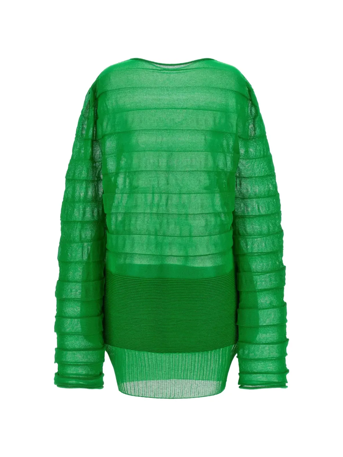 Issey Miyake コントラスト編みのムービングニットトップ - 画像2