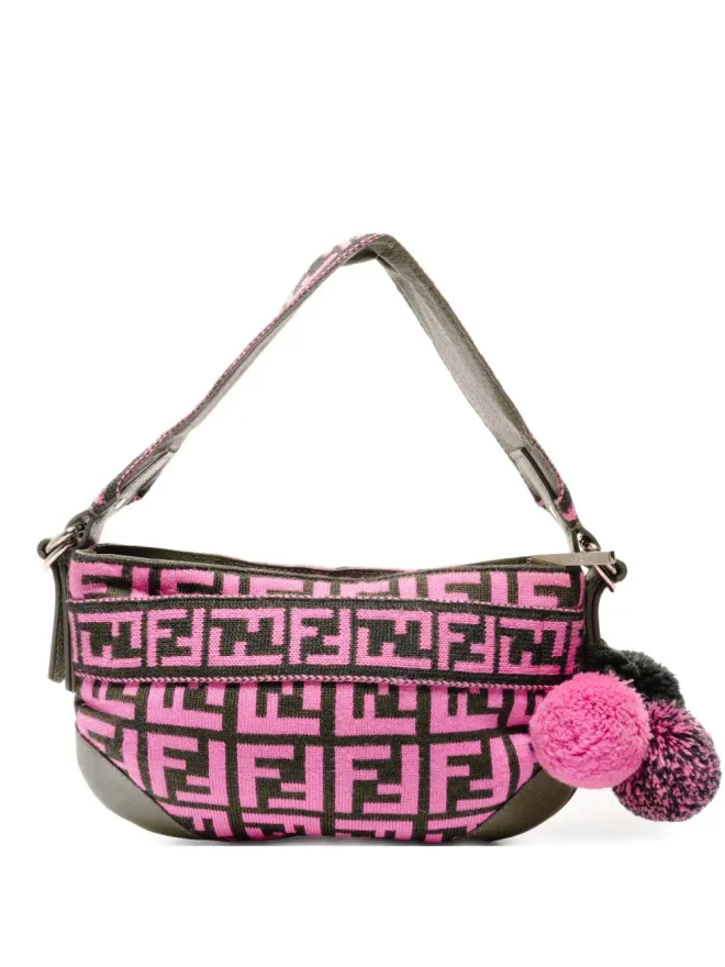 Fendi Pre-Owned Fendi Pre-Owned zucca-patternショルダーバッグ - ピンクの商品画像