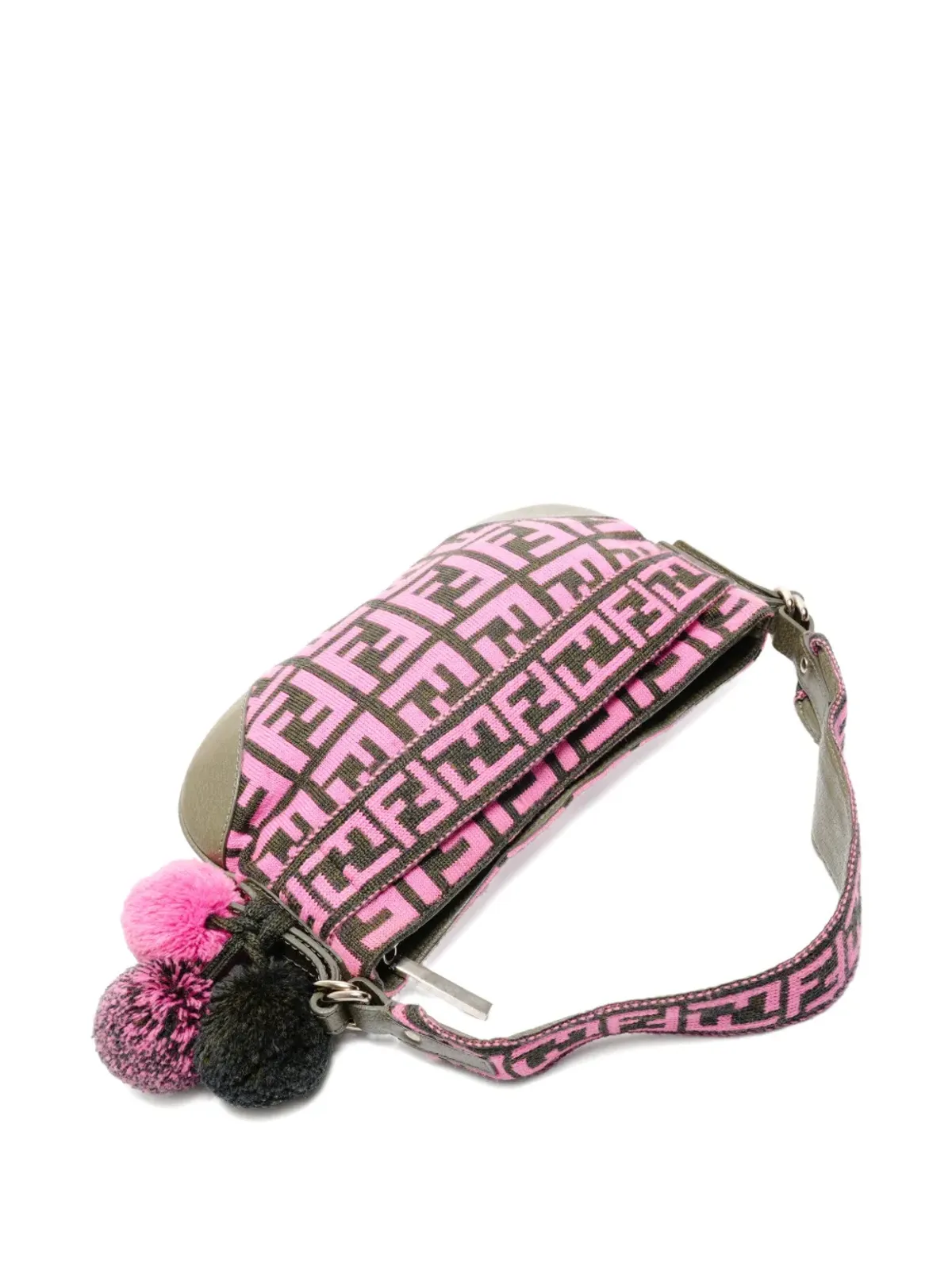 Fendi Pre-Owned zucca-patternショルダーバッグ - ピンク - 画像5