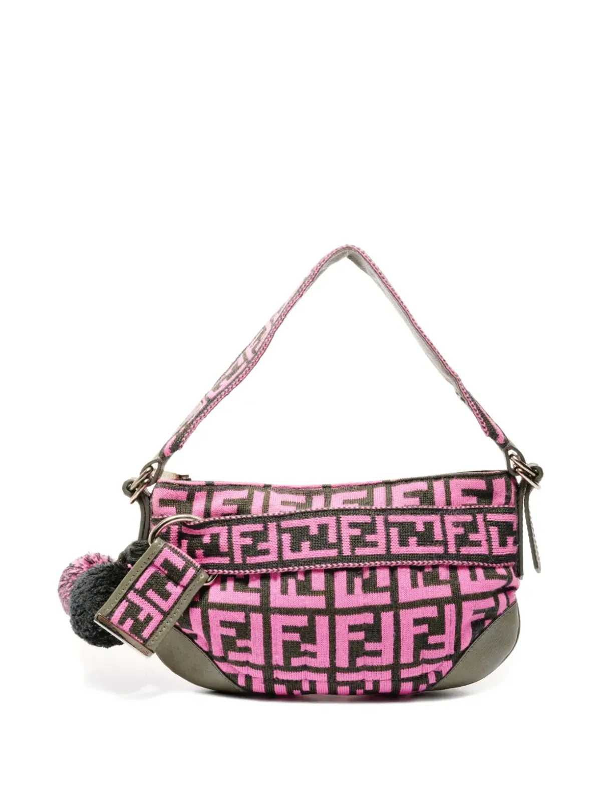 Fendi Pre-Owned zucca-patternショルダーバッグ - ピンク - 画像2
