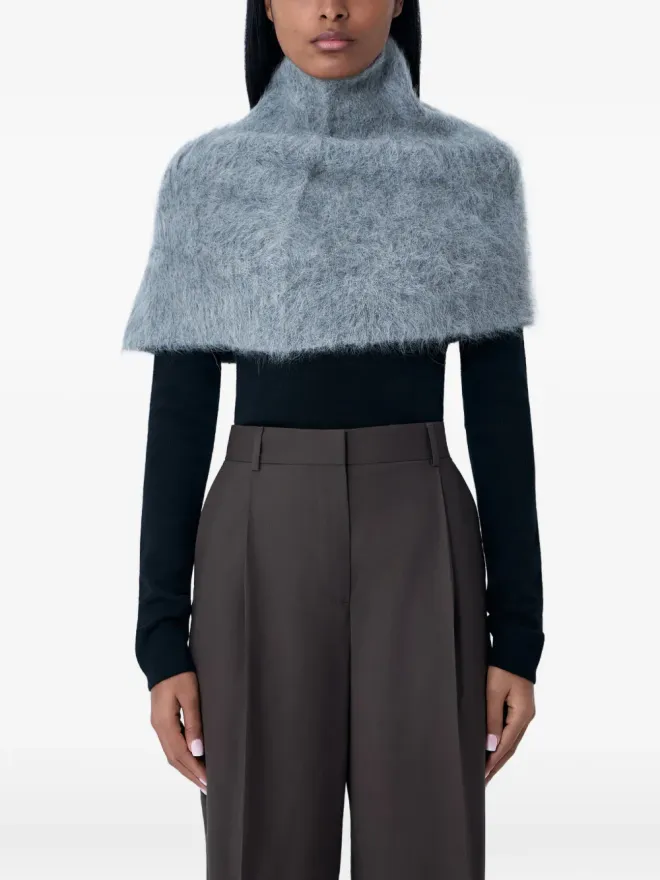 TOTEME TOTEME アルパカ混紡スタンドネックウォーマー - グレーの商品画像