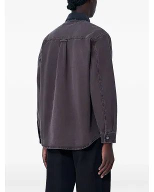Carhartt WIP デニム襟付きパッチポケットオーバーシャツ - サムネイル3