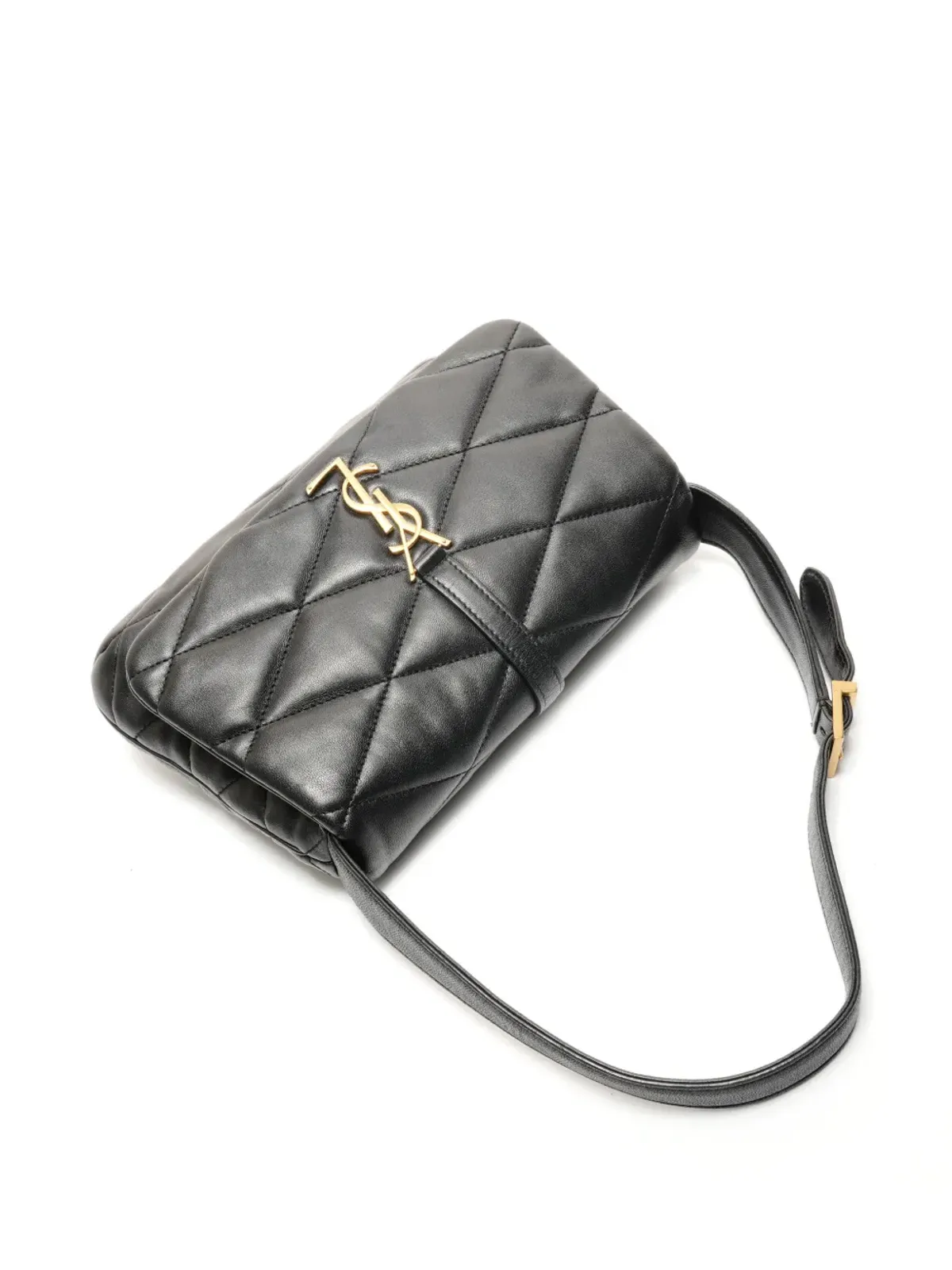 Saint Laurent Pre-Owned レ・57 ホーボー ショルダーバッグ - ブラック - 画像3