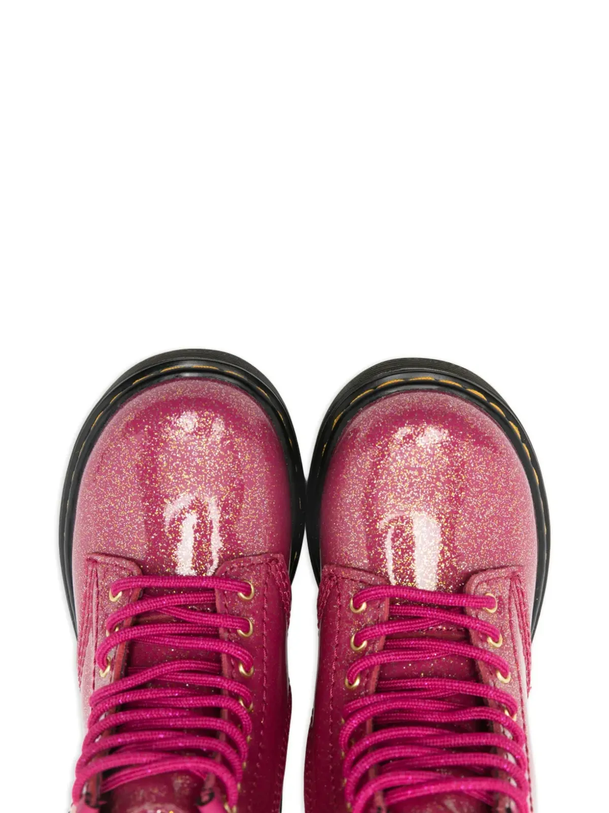 Dr. Martens Kids グリッターエフェクト レースアップブーツ - 画像3