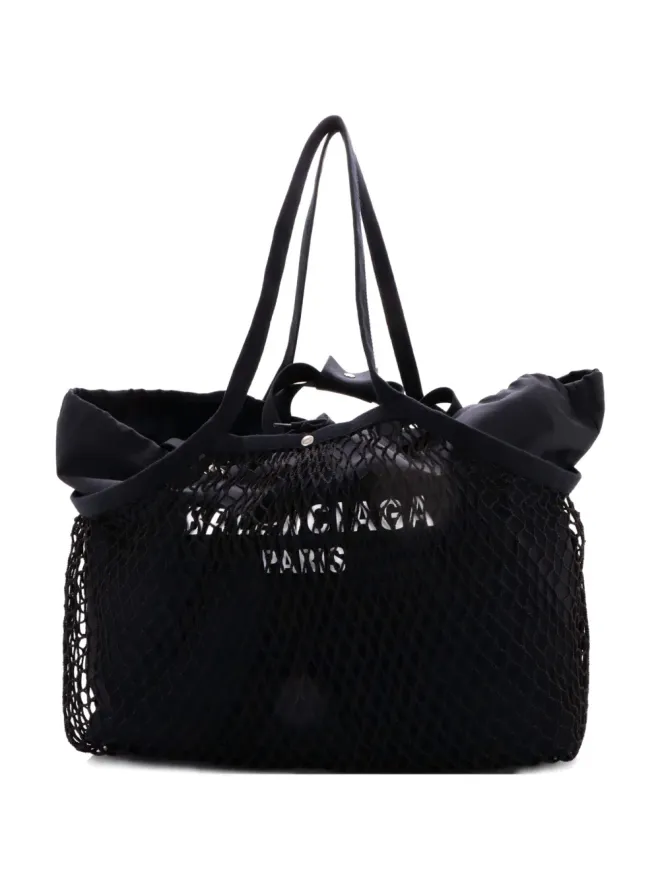 Balenciaga Pre-Owned Balenciaga Pre-Owned 24/7 ドローストリング メッシュ＆キャンバス トートバッグの商品画像