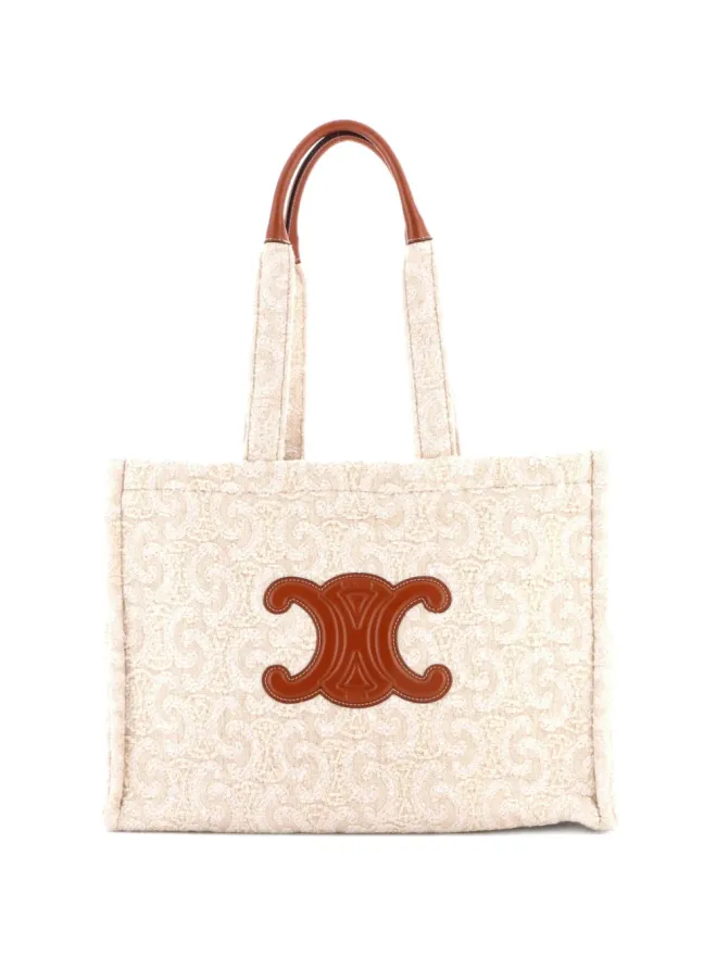 Celine Pre-Owned Celine Pre-Owned Cabas Thais Triomphe Wool トートバッグ - Neutralsの商品画像