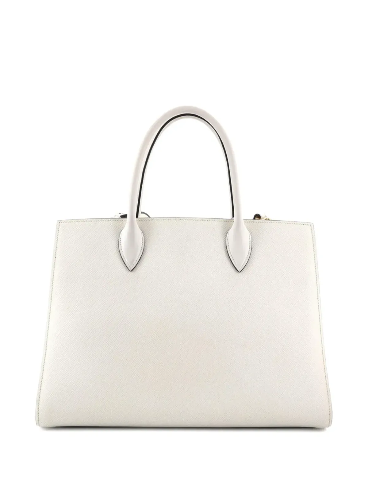 Prada Pre-Owned サイドプリーツ サフィアーノレザー トートバッグ - 画像2