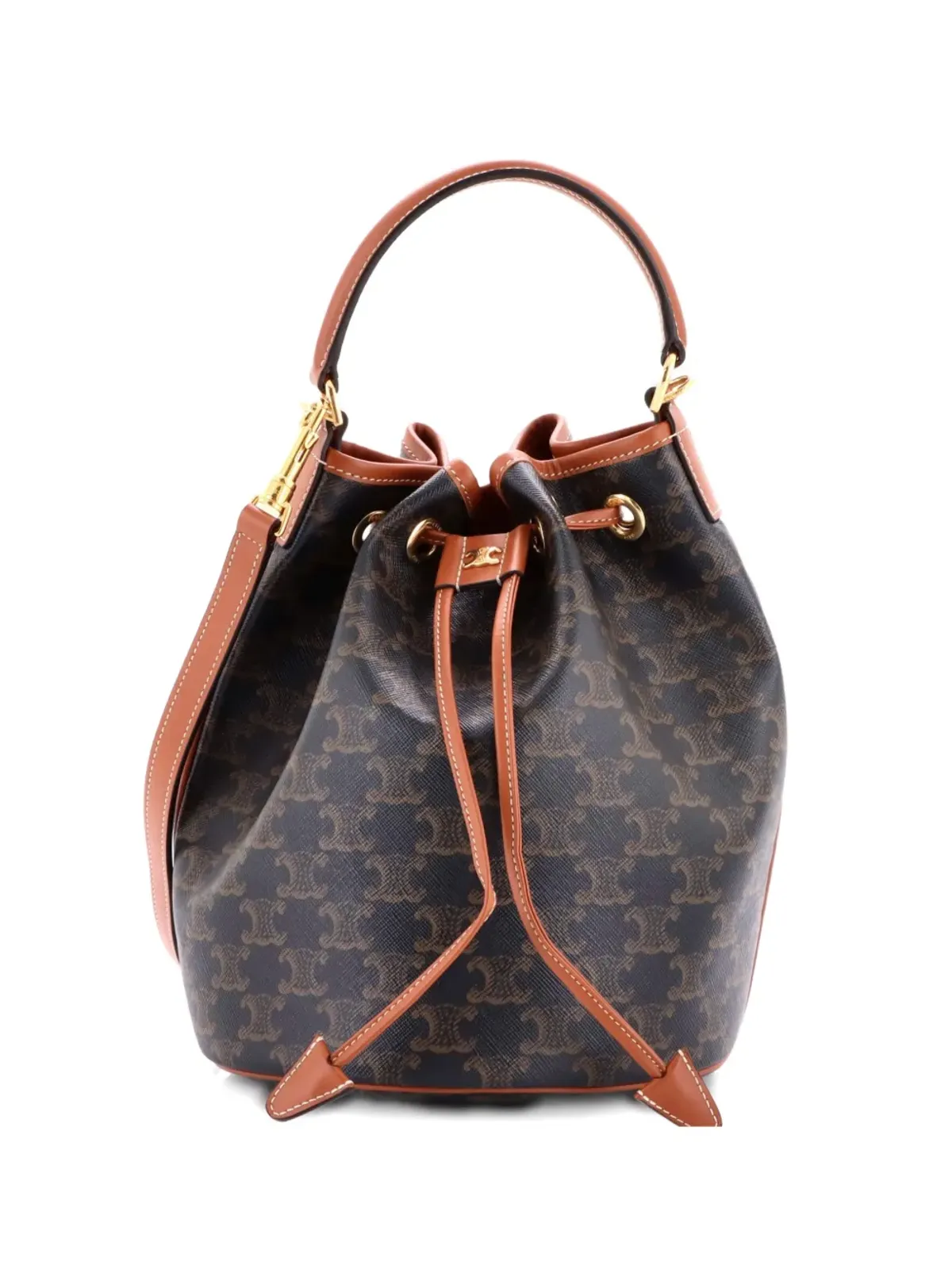 Celine Clara Triomphe コーテッドキャンバス バケットバッグ - 画像1