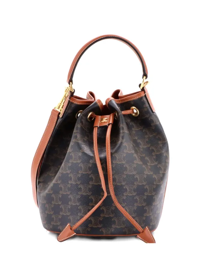 Celine Pre-Owned Celine Clara Triomphe コーテッドキャンバス バケットバッグの商品画像